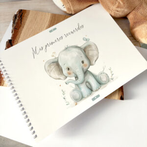 Álbum de fotos para bebé A4 con ilustración de Dulce Elefante